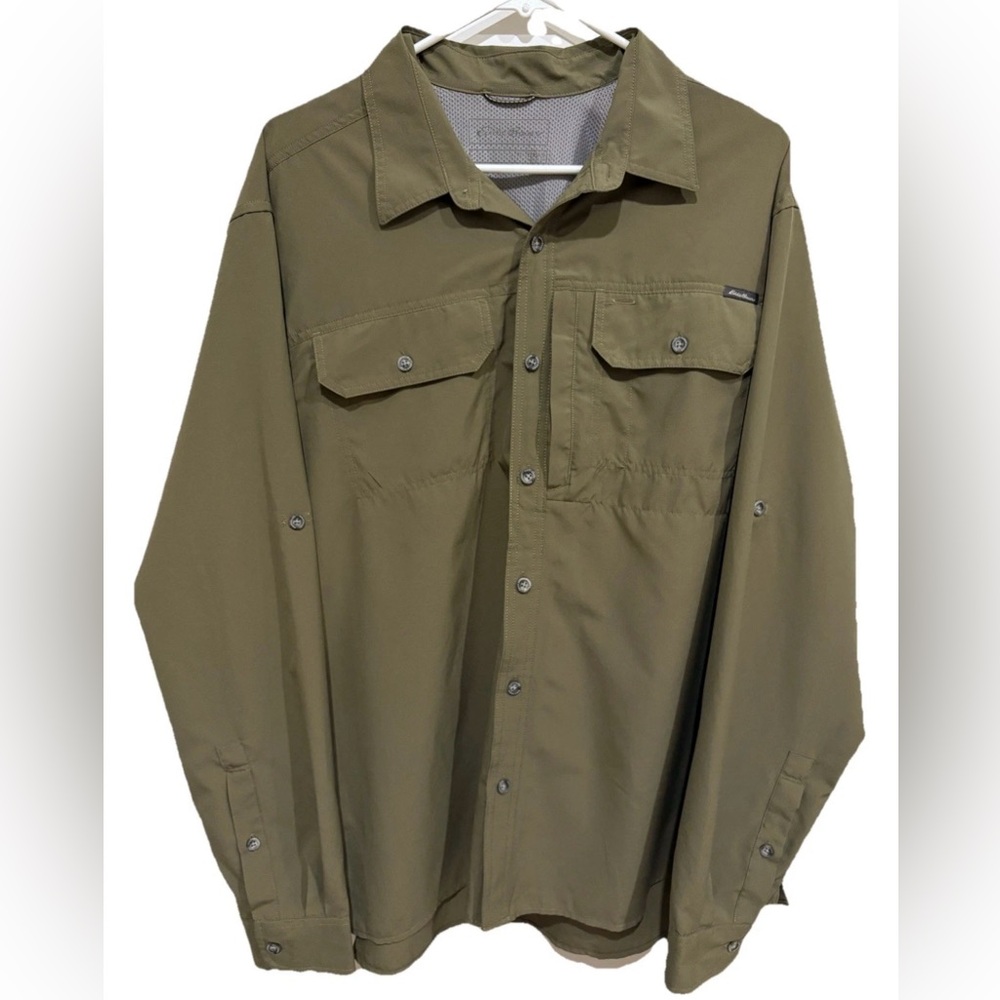 NWOT Mens Eddie Bauer Long Sleeve Button Down Outdoor Casual Lightweight Size XL